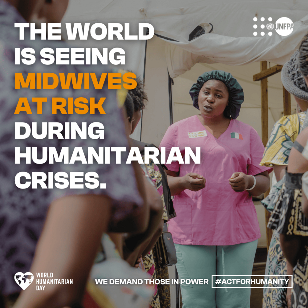 The world is seeing midwives at risk during humanitarian crises.