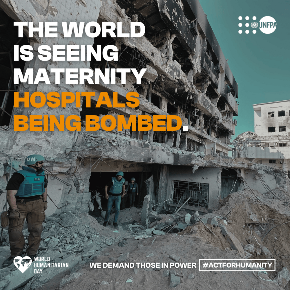 The world is seeing maternity hospitals being bombed.