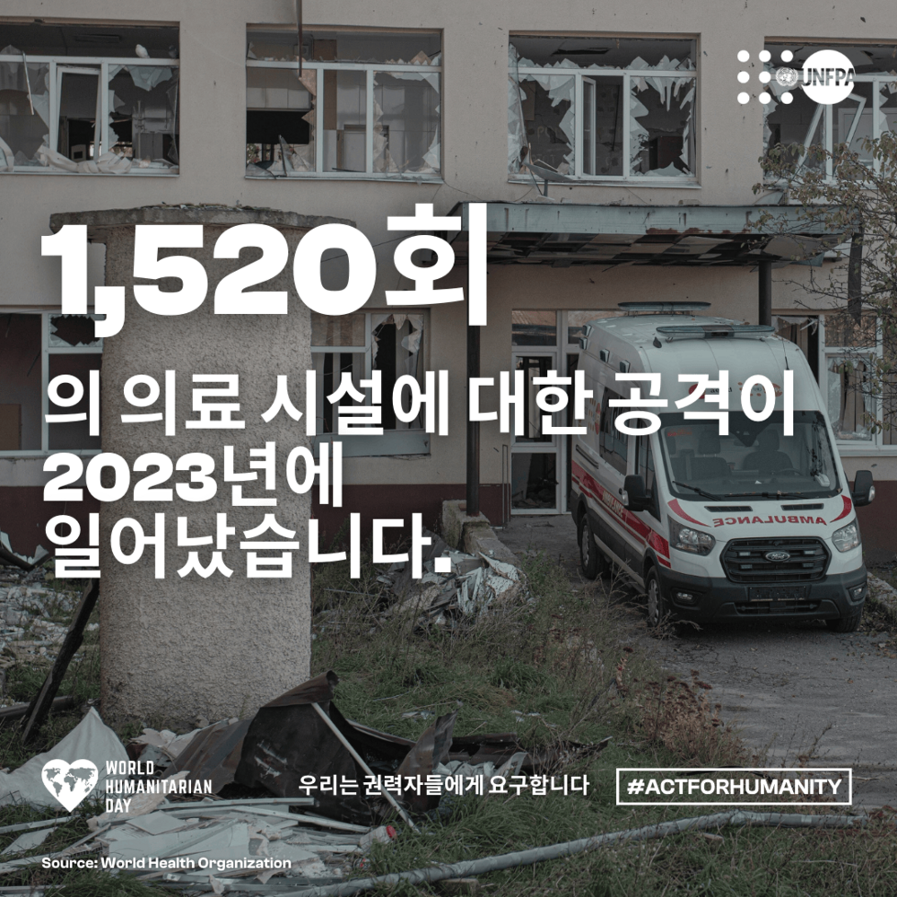 1520회의 의료시설에 대한 공격이 2023년에 일어났습니다.