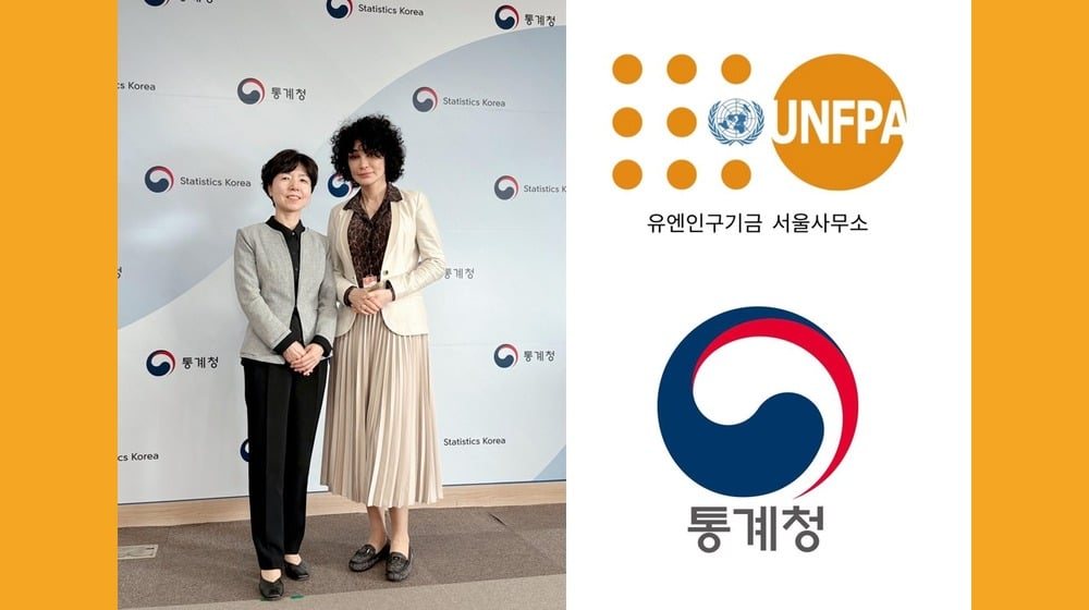 Dr. Rita Columbia, Chief a.i. of the UNFPA Seoul Representational Office and Ms. Sooyoung Kim, Director of International C