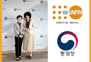 Dr. Rita Columbia, Chief a.i. of the UNFPA Seoul Representational Office and Ms. Sooyoung Kim, Director of International C